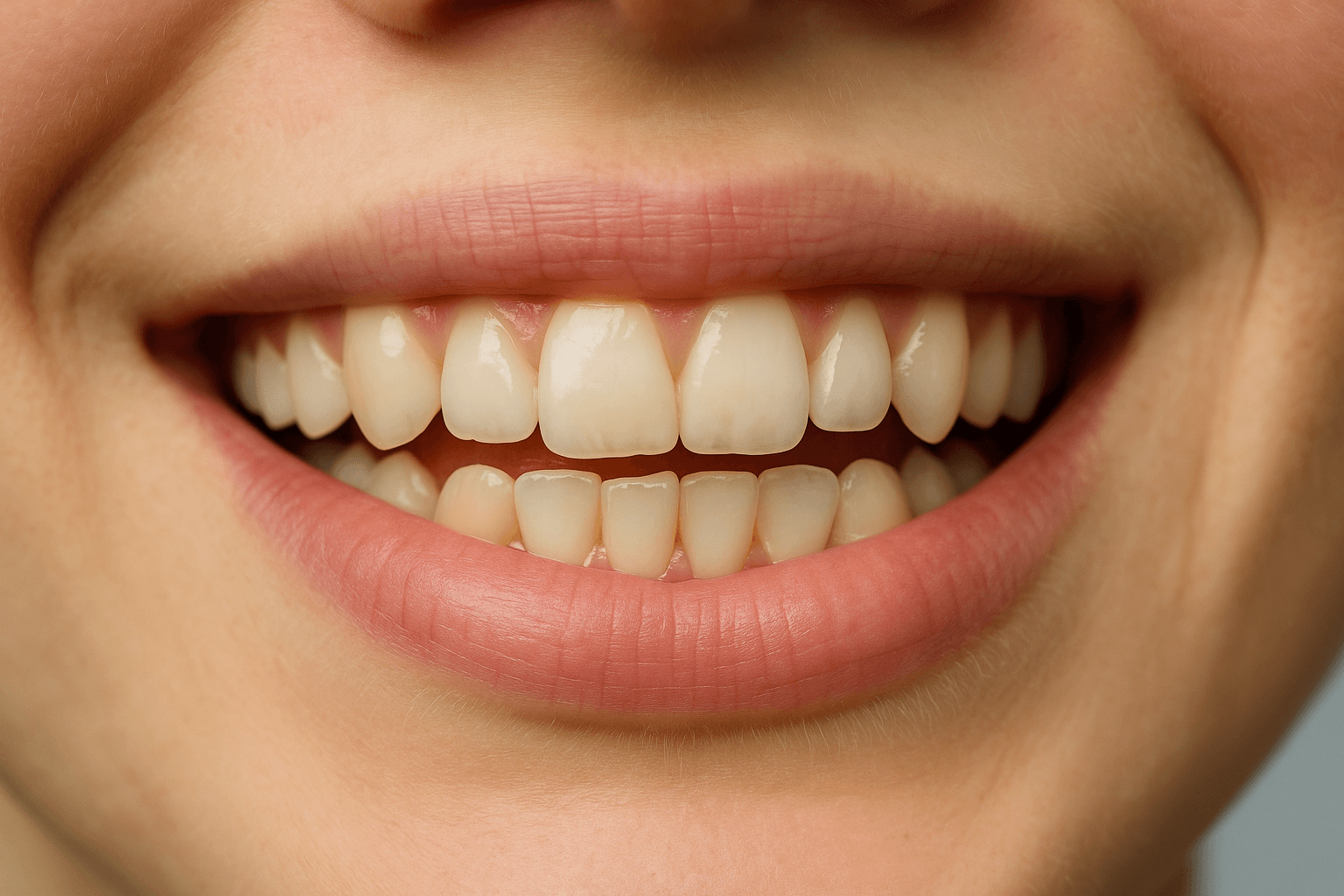 Smile before veneers