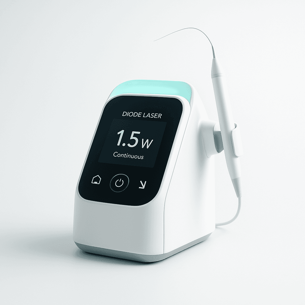 Dental diode laser unit