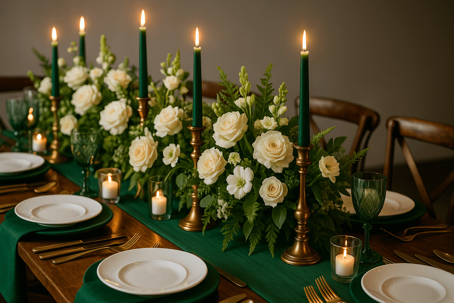 Emerald Tablescape