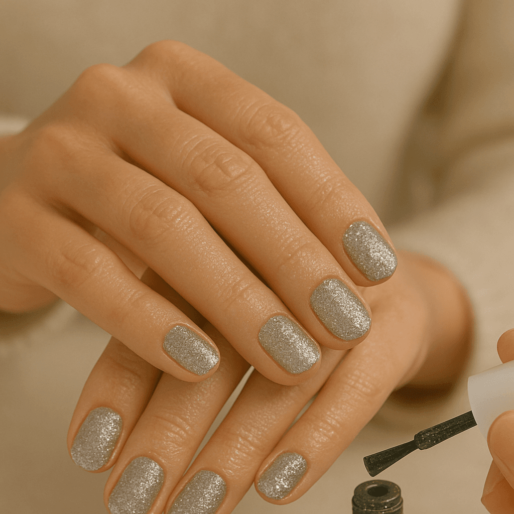 Flash reflective nails