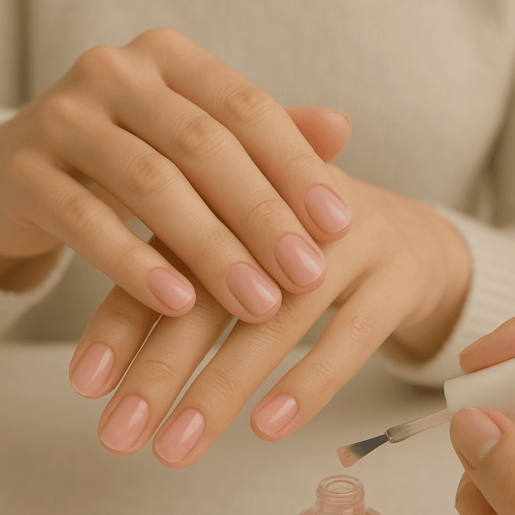 Translucent jelly manicure
