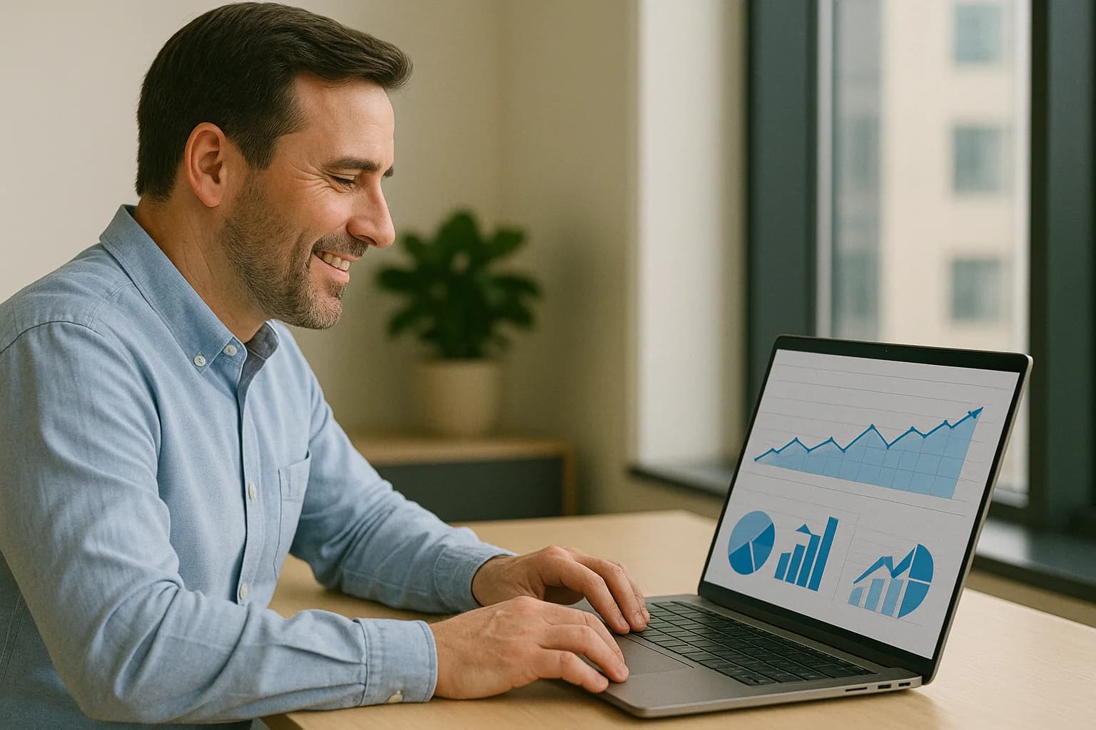 Preview of analytics panel showing traffic lift